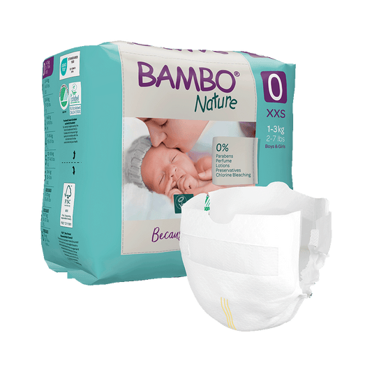 Bambo Nature Babyluiers Maat 0 (1-3 kg), 24 stuks