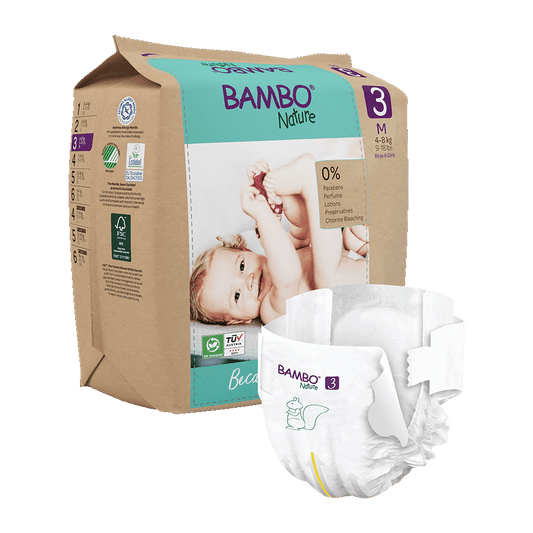 Bambo Nature Babyluiers Maat 3 (4-8 kg), 28 stuks