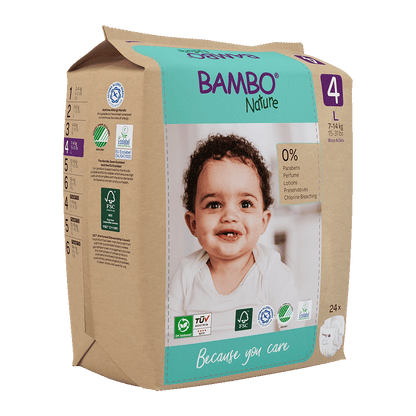 Bambo Nature Luiers Maandbox Maat 4 ( 7-14 kg), 144 stuks