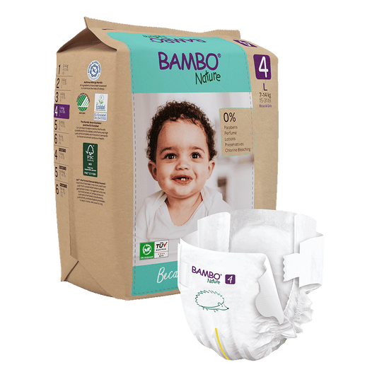 Bambo Nature Babyluiers Maat 4 (7-14 kg), 24 stuks