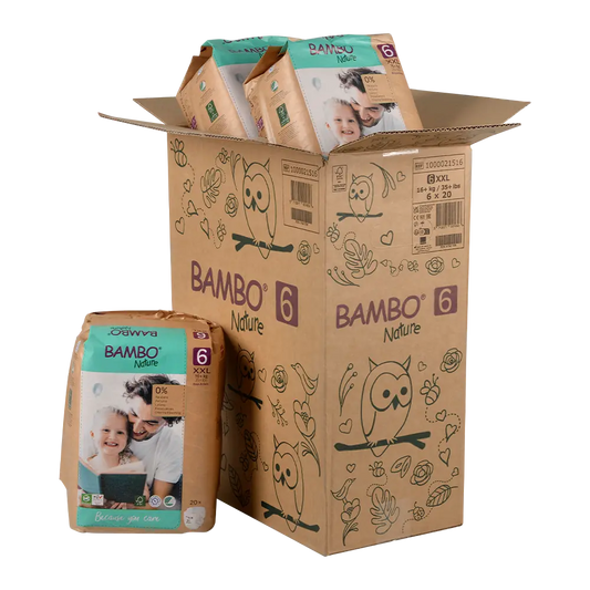Bambo Nature Luiers Maandbox Maat 6 (16+ kg), 120 stuks