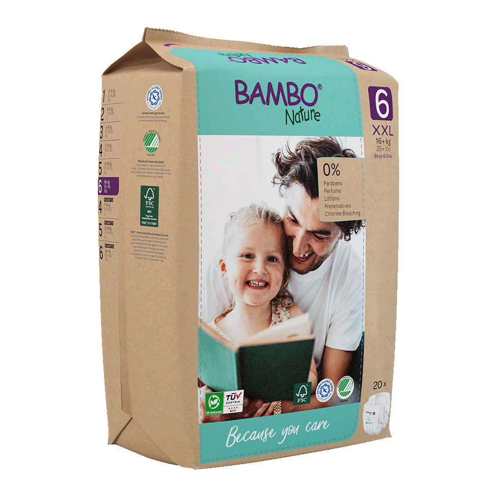 Bambo Nature Babyluiers Maat 6 (16+ kg), 20 stuks