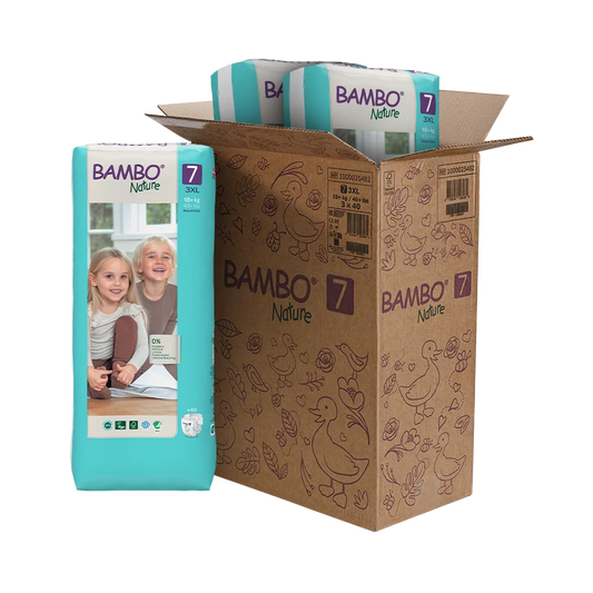 Bambo Nature Luiers Maandbox Maat 7 (18+kg) 120 stuks