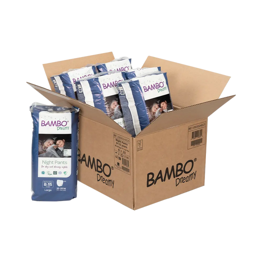 Bambo Dreamy Nachtbroekjes Maandbox Unisex 8-15 jaar (35-50 kg), 60 stuks