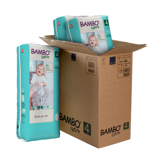 Bambo Nature Luierbroekjes Maandbox Maat 4 (7-12 kg), 120 stuks