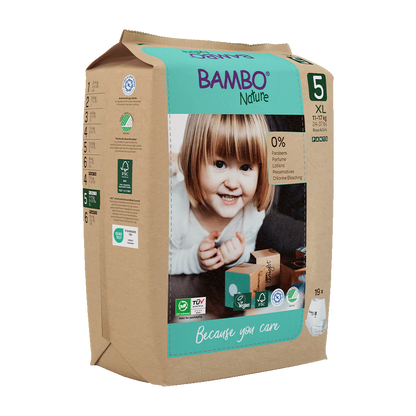 Bambo Nature Luierbroekjes Maandbox Maat 5 ( 11-17 kg), 114 stuks