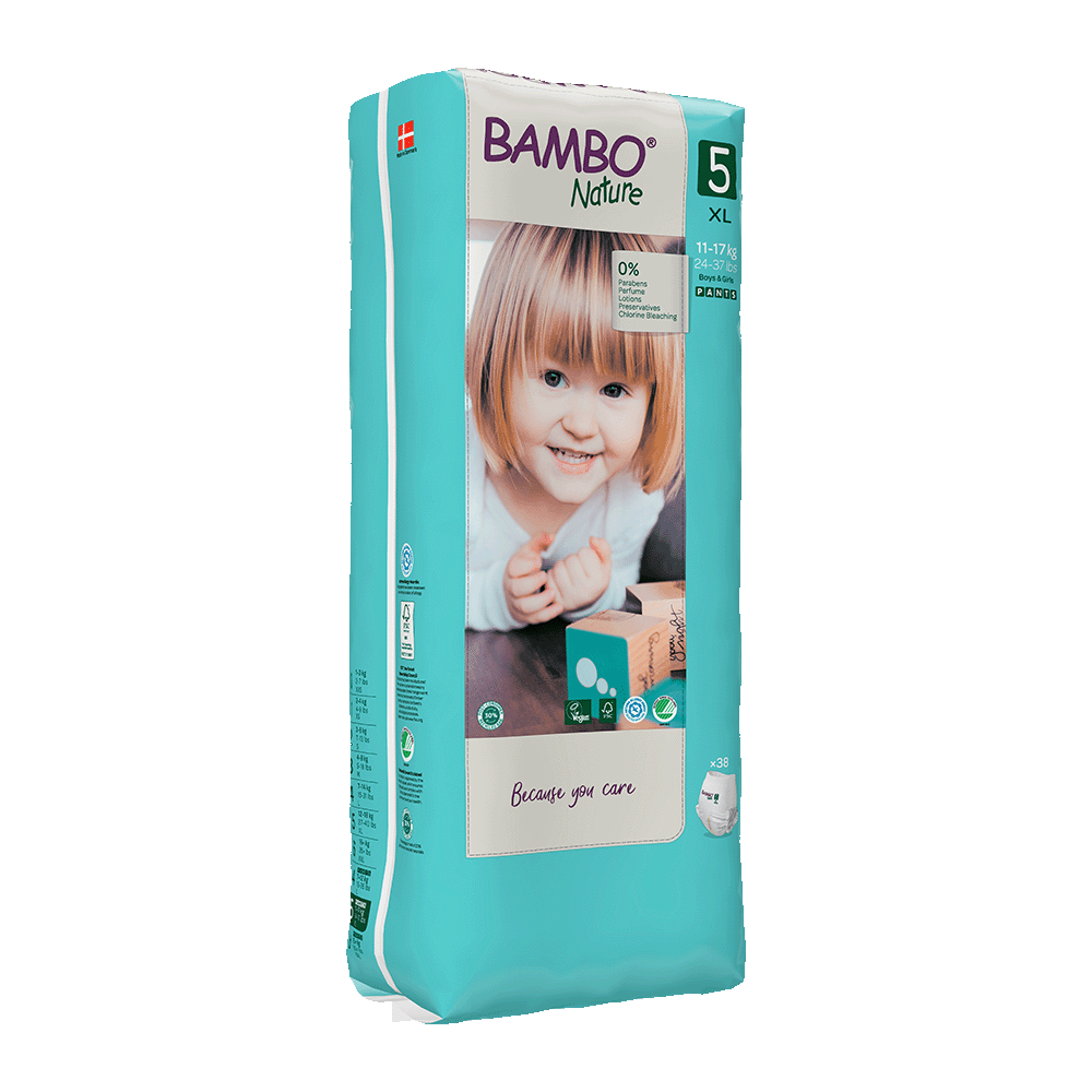 Bambo Nature Broekjes Maat 5 (11-17 kg), 38 stuks