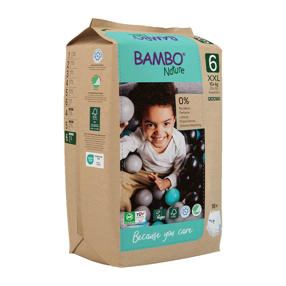 Bambo Nature Luierbroekjes Maandbox Maat 6 (15+ kg), 90 stuks