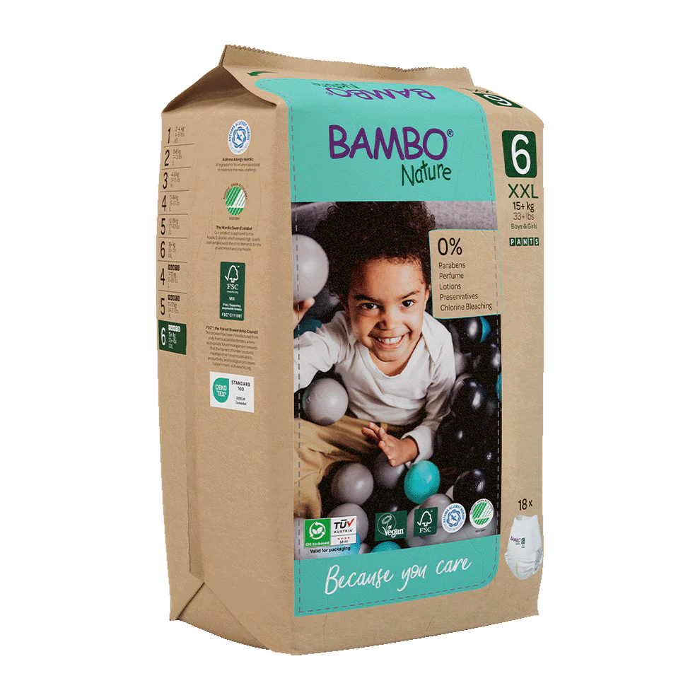 Bambo Nature Luierbroekjes Maandbox Maat 6 ( 15+ kg), 108 stuks