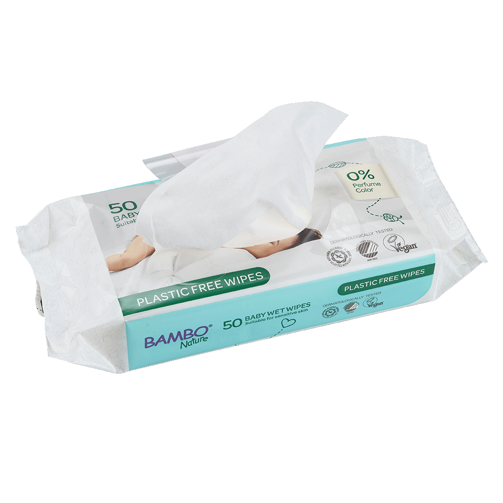 Plasticvrije billendoekjes, 50 stuks