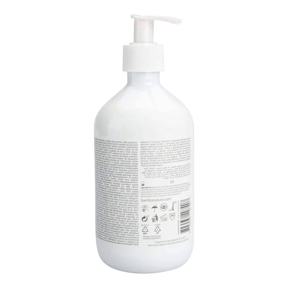 Bambo Nature Zonnebrandlotion SPF 30, pompflacon 500ml