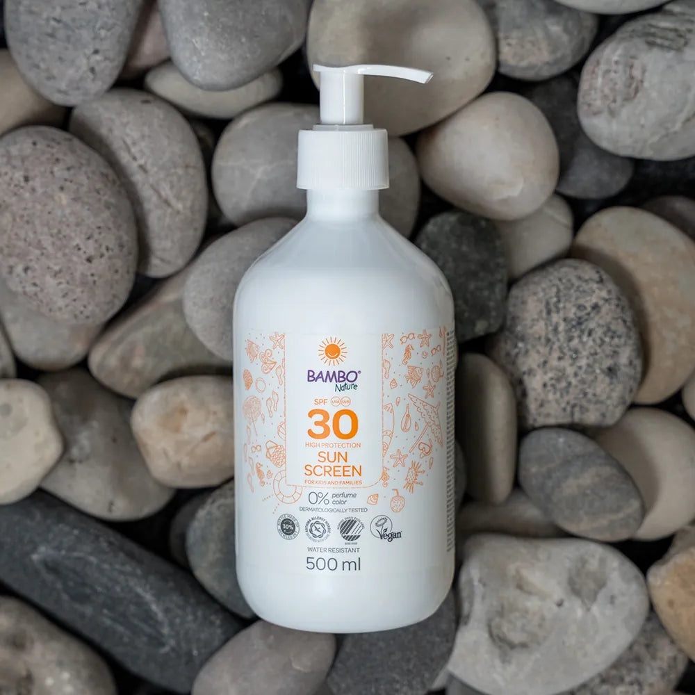Bambo Nature Zonnebrandlotion SPF 30, pompflacon 500ml