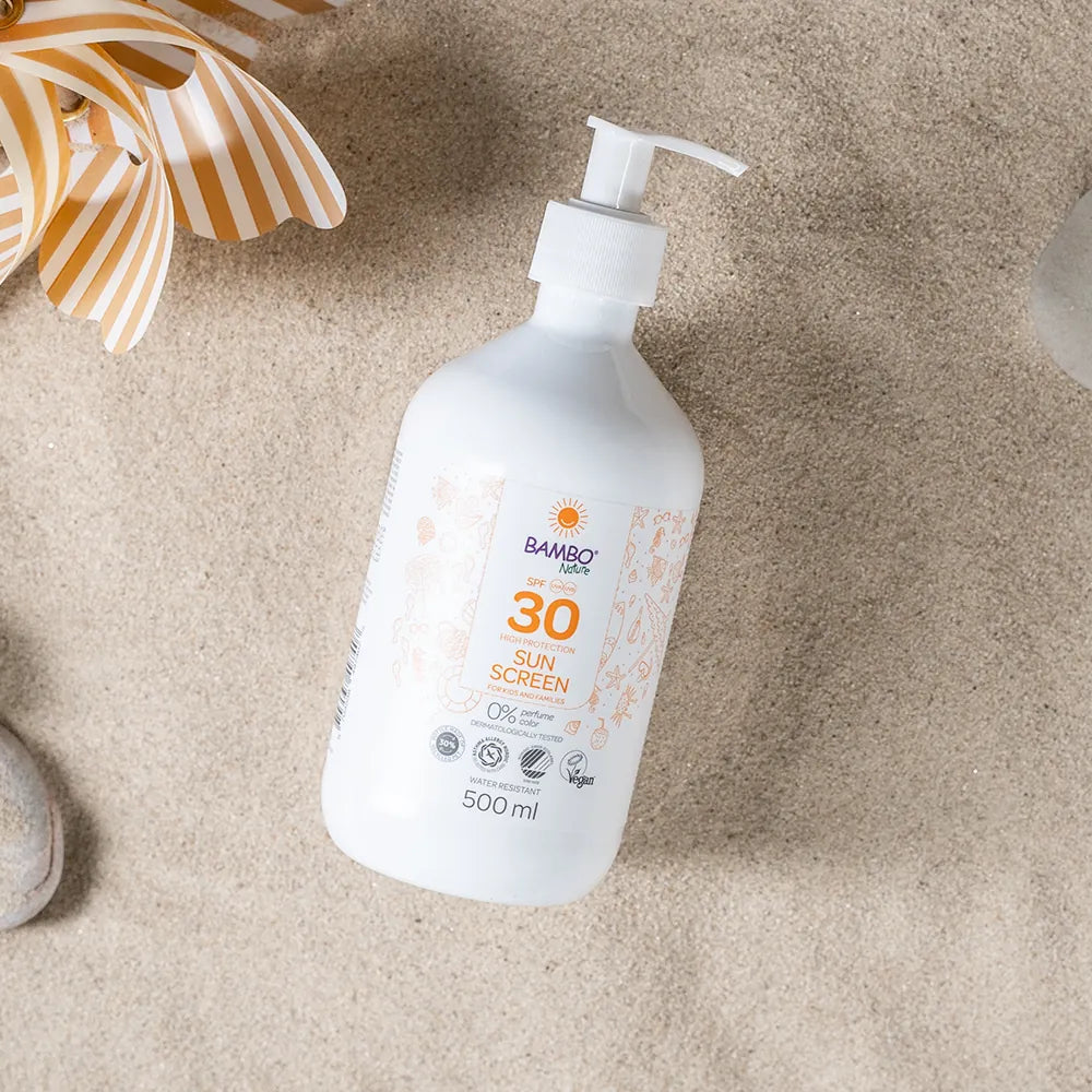 Bambo Nature Zonnebrandlotion SPF 30, pompflacon 500ml