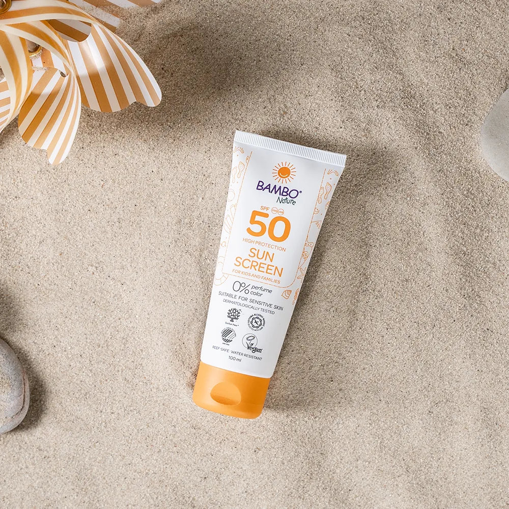Bambo Nature Zonnebrandlotion SPF 50, tube 100ml