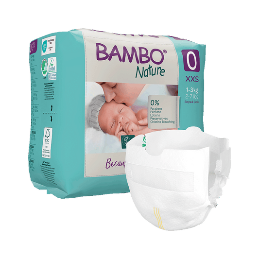 Bambo Nature Babyluiers Maat 0 (1-3 kg), 24 stuks