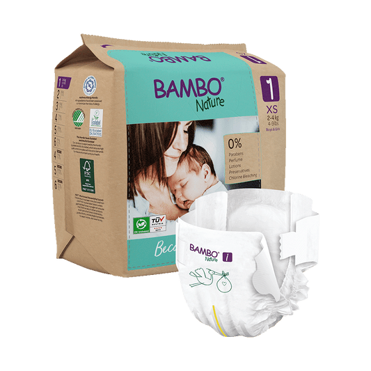 Bambo Nature Babyluiers Maat 1 (2-4 kg), 22 stuks