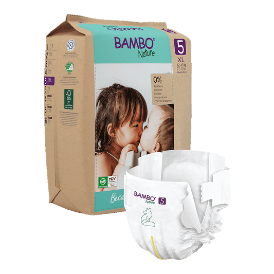 Bambo Nature Babyluiers Maat 5 (12-18 kg), 22 stuks