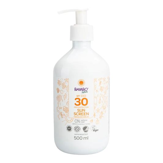 Bambo Nature Zonnebrandlotion SPF 30, pompflacon 500ml