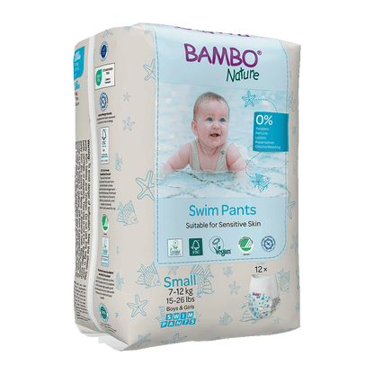 Bambo Nature Zwemluierbroekjes Maat S (7-12kg), 12 st.